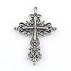 Tibetan Style Zinc Alloy Big Pendants TIBEP-R334-117AS-RS-1