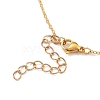 Brass Micro Pave Cubic Zirconia Pendant Necklace X-NJEW-JN02977-01-3