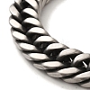 304 Stainless Steel Cuban Link Chain Bracelets for Women Men BJEW-Q341-15A-AS-2