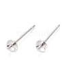 925 Sterling Silver Stud Earring Findings STER-K167-027A-S-6