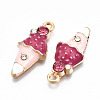 Alloy Enamel Pendants ENAM-S126-004B-RS-3