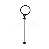 Iron Bar Beadable Keychain Clasps AJEW-R004-02EB-1