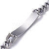 Tarnish Resistant Religion 304 Stainless Steel Cuban Link Chain Bracelets BJEW-P263-H01-P-3