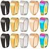 50Pcs 5 Colors 304 Stainless Steel Snap on Bails STAS-SC0005-57-1