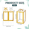 Folding Heart Print Transparent PVC Gift Packing Boxes CON-WH0085-192C-01-2