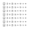 60Pcs 9 Styles 925 Sterling Silver Beads STER-PH0003-29-6