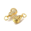 Rack Plating Brass Micro Pave Cubic Zirconia Charms KK-F883-08G-2