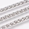 304 Stainless Steel Wheat Chain Bracelets BJEW-P235-11P-2
