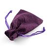 Polyester Imitation Burlap Packing Pouches Drawstring Bags ABAG-R005-9x7-10-3