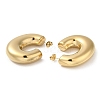 304 Stainless Steel Donut Stud Earrings EJEW-Z026-08G-2