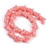 Synthetic Coral Dyed Carved Beads Strands CORA-K009-03-2