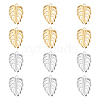 12Pcs 2 Colors 304 Stainless Steel Charms STAS-UN0042-37-1