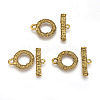 Tibetan Style Alloy Toggle Clasps PALLOY-E500-01AG-2