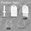 18 Bags ABS Plastic Toilet Paper Dispenser AJEW-CN0006-69-2