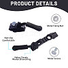36 Sets 3 Styles Detachable Plastic & Metal Zipper Slider Puller FIND-CA0009-86-4