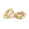 304 Stainless Steel Irregular Ring Stud Earrings for Women EJEW-B048-03G-2