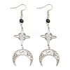 304 Stainless Steel Dangle Earrings for Women EJEW-F338-07P-1