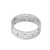 Non-Tarnish 304 Stainless Steel Chain Shape Finger Ring RJEW-C084-01C-P-2