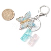 Butterfly Shape Resin & Acrylic Keychain KEYC-JKC01067-07-3