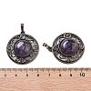 Natural Amethyst Pendants G-Q158-03A-R02-3