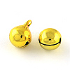 PVD Vacuum Plating Brass Bell Charms Pendants X-KKB-R002-8mm-M-2