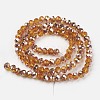 Electroplate Transparent Glass Beads Strands EGLA-A034-T6mm-N16-2