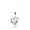 Stainless Steel Crystal Rhinestone Perfume Bottle Pendants PW-WGD29F1-01-1