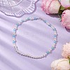 Acrylic Pearl & Luminous Beaded Necklaces for Women NJEW-JN04909-2