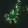 Luminous Handmade Lampwork Silver Foil Beads Strand FOIL-N029-03D-4