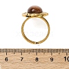 Oval Synthetic Goldstone Finger Rings RJEW-M063-01G-19-3