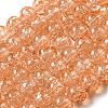 Spray Painted Crackle Glass Beads Strands CCG-Q001-6mm-05-1