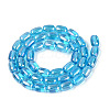 Electroplate Transparent Glass Beads Strands EGLA-Q132-03B-A03-2