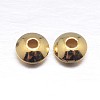 Real 18K Gold Plated Saucer 925 Sterling Silver Spacer Beads STER-M101-12-4mm-2