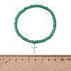 12Pcs 12 Colors 201 Stainless Steel Cross Charm Bracelets BJEW-JB13549-3