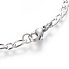 Tarnish Resistant 304 Stainless Steel Figaro Chain Bracelets BJEW-E369-10P-2