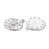 Brass Micro Pave Clear Cubic Zirconia Pendants KK-S356-766B-2