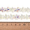 Electroplate Transparent Glass Beads Strands EGLA-Q136-01A-03-4