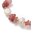 Natural Gemstone Chip Beaded Bracelets BJEW-F478-02A-2