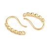Brass Rhinestone Earring Hooks KK-C261-01A-G-2