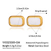 Rectangle 304 Stainless Steel Stud Earrings HC7137-2-1