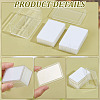 Rectangle Clear Plastic Loose Diamond Display Boxes CON-WH0092-60A-5