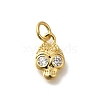 Rack Plating Brass with Cubic Zirconia Pendants KK-Z086-02G-1