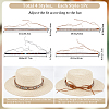 CRASPIRE 4Pcs 4 Styles Crystal Rhinestone Southwestern Cowboy Hat Belt DIY-CP0009-18-2