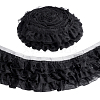 Polyester Lace Pleated Ribbons SRIB-WH0011-467A-1