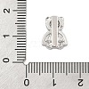 Brass Micro Pave Cubic Zirconia Slide Charms ZIRC-I068-13P-4