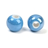 Glazed Porcelain Beads X-PORC-D001-8mm-12-3