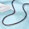 Natural Garnet Beaded Necklaces NJEW-K114-A-A04-5