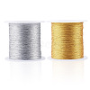 2 Rolls 2 Colors 3-Ply Round PET Metallic Thread MCOR-TA0001-03A-1