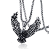 Eagle Stainless Steel Pendant Necklaces PW-WG30879-01-1