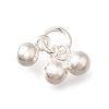 925 Sterling Silver 3 Round Ball Charms STER-L066-03S-1